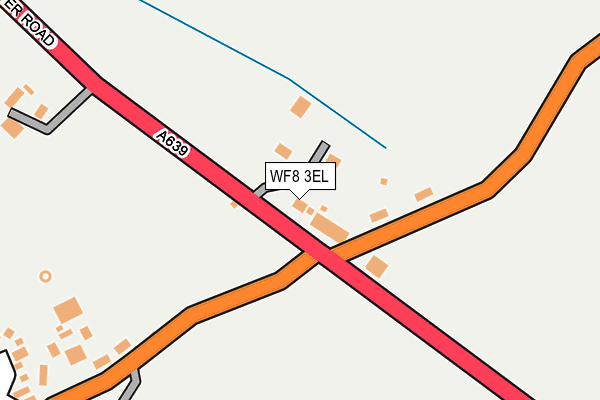 WF8 3EL map - OS OpenMap – Local (Ordnance Survey)