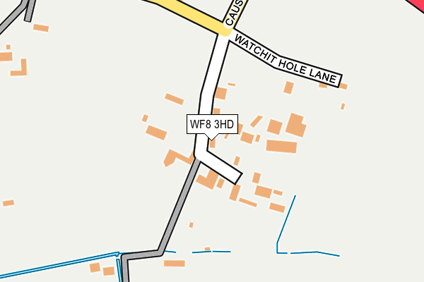 WF8 3HD map - OS OpenMap – Local (Ordnance Survey)