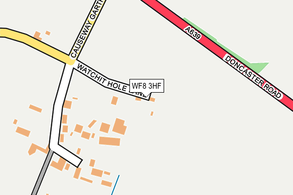 WF8 3HF map - OS OpenMap – Local (Ordnance Survey)