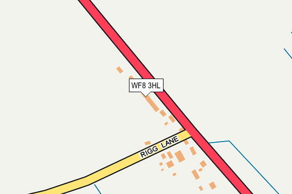 WF8 3HL map - OS OpenMap – Local (Ordnance Survey)