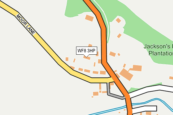 WF8 3HP map - OS OpenMap – Local (Ordnance Survey)