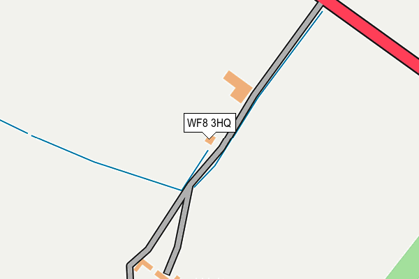 WF8 3HQ map - OS OpenMap – Local (Ordnance Survey)