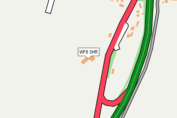 WF8 3HR map - OS OpenMap – Local (Ordnance Survey)