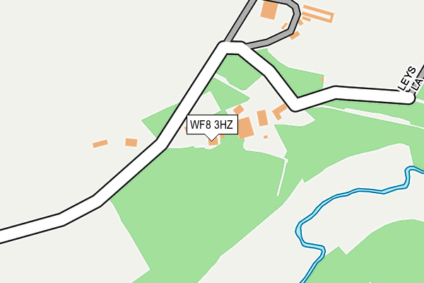 WF8 3HZ map - OS OpenMap – Local (Ordnance Survey)