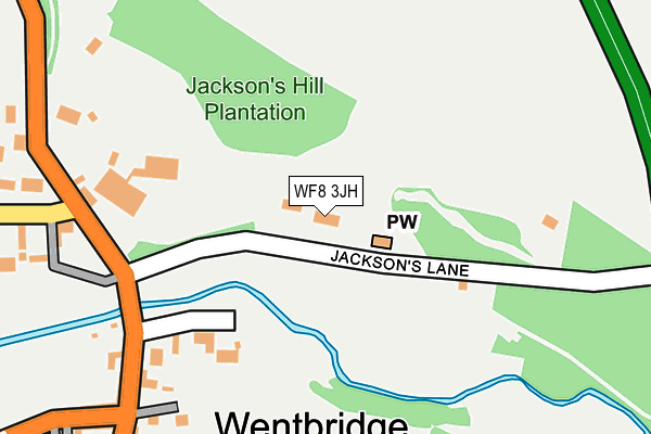 WF8 3JH map - OS OpenMap – Local (Ordnance Survey)