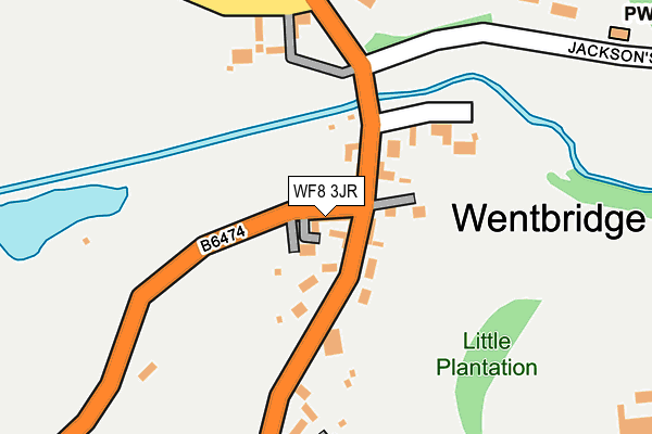 WF8 3JR map - OS OpenMap – Local (Ordnance Survey)