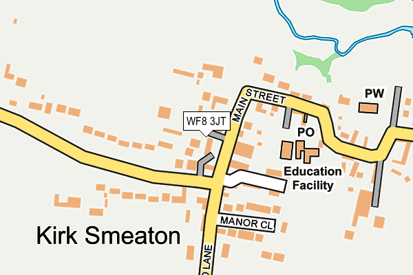 WF8 3JT map - OS OpenMap – Local (Ordnance Survey)