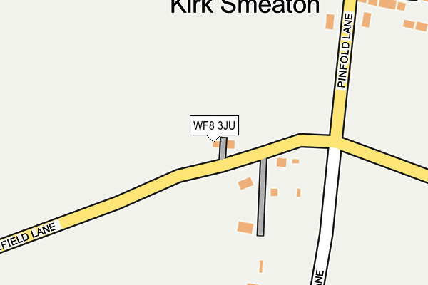 WF8 3JU map - OS OpenMap – Local (Ordnance Survey)
