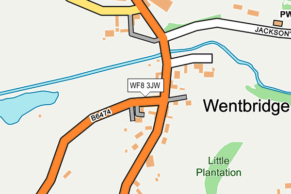 WF8 3JW map - OS OpenMap – Local (Ordnance Survey)