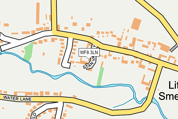 WF8 3LN map - OS OpenMap – Local (Ordnance Survey)