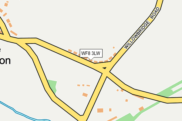 WF8 3LW map - OS OpenMap – Local (Ordnance Survey)