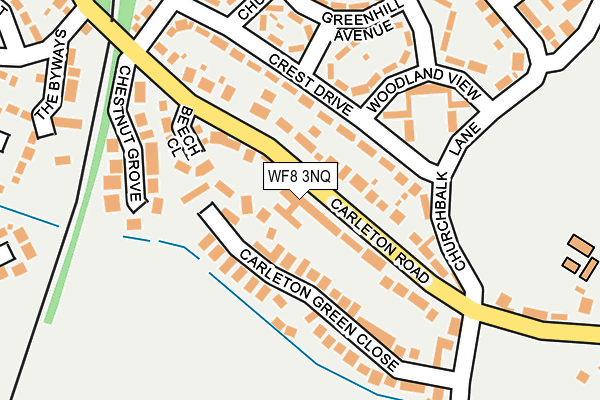Map of CARLETON COURT CARE LIMITED at local scale