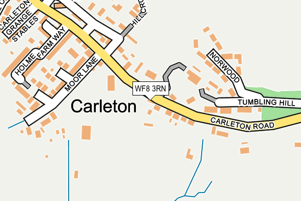 WF8 3RN map - OS OpenMap – Local (Ordnance Survey)