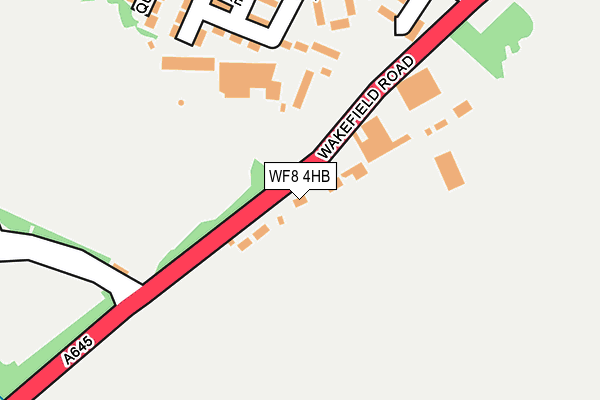 WF8 4HB map - OS OpenMap – Local (Ordnance Survey)