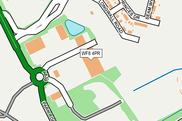 WF8 4PR map - OS OpenMap – Local (Ordnance Survey)