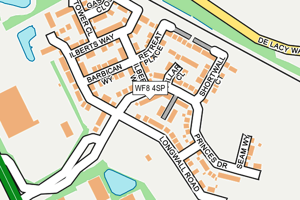 WF8 4SP map - OS OpenMap – Local (Ordnance Survey)