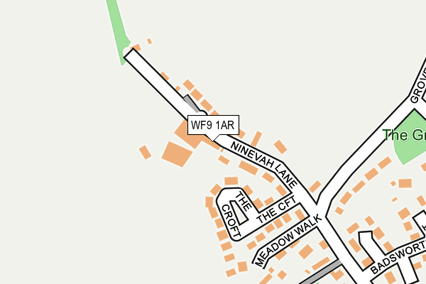 WF9 1AR map - OS OpenMap – Local (Ordnance Survey)