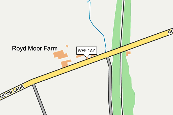 WF9 1AZ map - OS OpenMap – Local (Ordnance Survey)