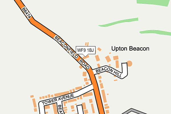 WF9 1BJ map - OS OpenMap – Local (Ordnance Survey)