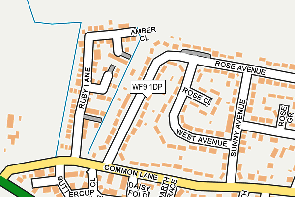 WF9 1DP map - OS OpenMap – Local (Ordnance Survey)