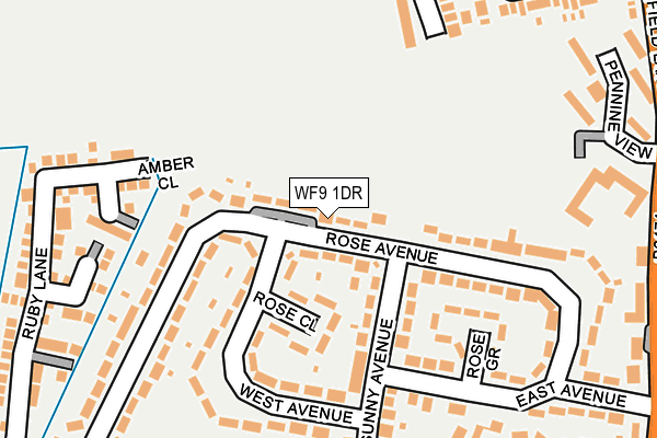 WF9 1DR map - OS OpenMap – Local (Ordnance Survey)