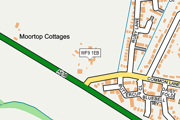 WF9 1EB map - OS OpenMap – Local (Ordnance Survey)