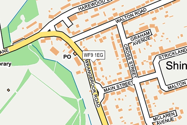 WF9 1EG map - OS OpenMap – Local (Ordnance Survey)