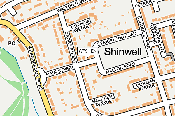 WF9 1EN map - OS OpenMap – Local (Ordnance Survey)