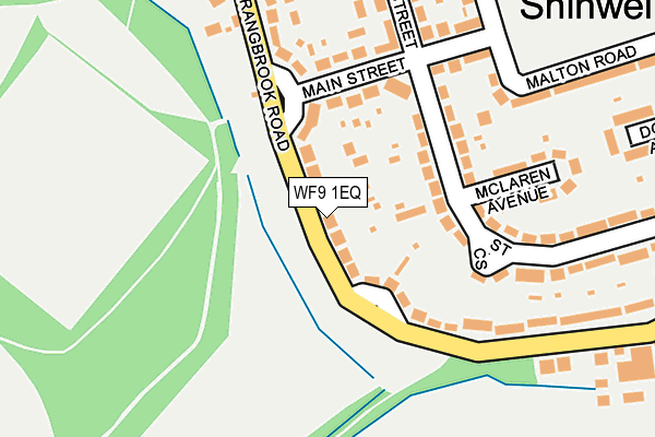 WF9 1EQ map - OS OpenMap – Local (Ordnance Survey)
