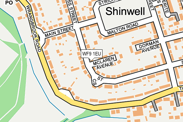 WF9 1EU map - OS OpenMap – Local (Ordnance Survey)