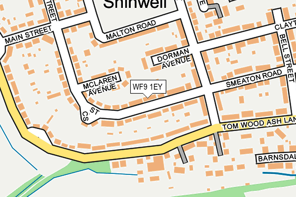 WF9 1EY map - OS OpenMap – Local (Ordnance Survey)