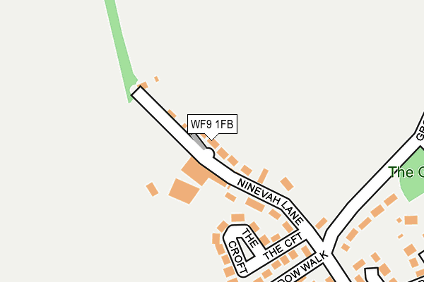 WF9 1FB map - OS OpenMap – Local (Ordnance Survey)