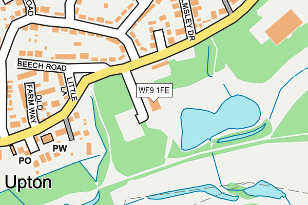 WF9 1FE map - OS OpenMap – Local (Ordnance Survey)