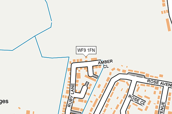 WF9 1FN map - OS OpenMap – Local (Ordnance Survey)