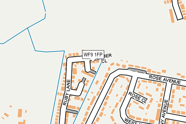 WF9 1FP map - OS OpenMap – Local (Ordnance Survey)