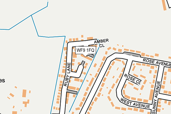 WF9 1FQ map - OS OpenMap – Local (Ordnance Survey)