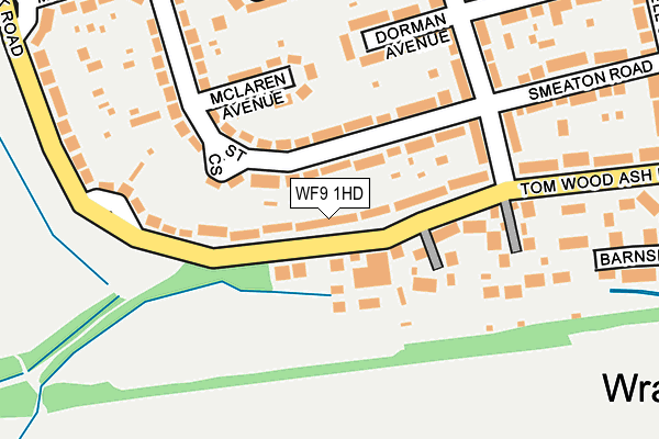 WF9 1HD map - OS OpenMap – Local (Ordnance Survey)