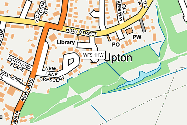 WF9 1HW map - OS OpenMap – Local (Ordnance Survey)