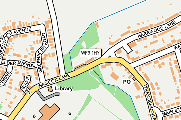 WF9 1HY map - OS OpenMap – Local (Ordnance Survey)