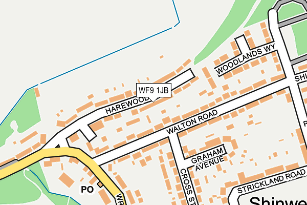 WF9 1JB map - OS OpenMap – Local (Ordnance Survey)