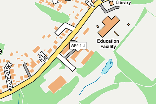 WF9 1JJ map - OS OpenMap – Local (Ordnance Survey)