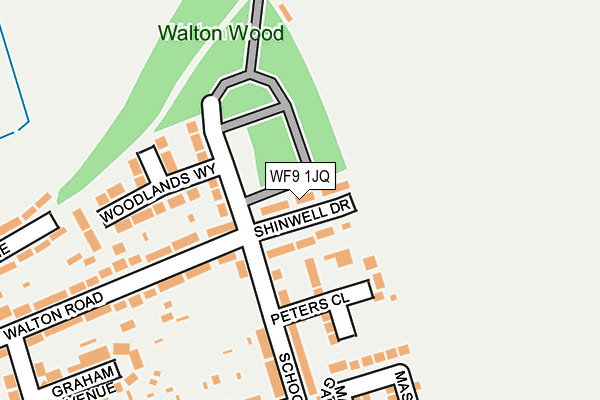 WF9 1JQ map - OS OpenMap – Local (Ordnance Survey)