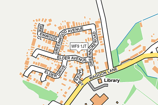 WF9 1JT map - OS OpenMap – Local (Ordnance Survey)