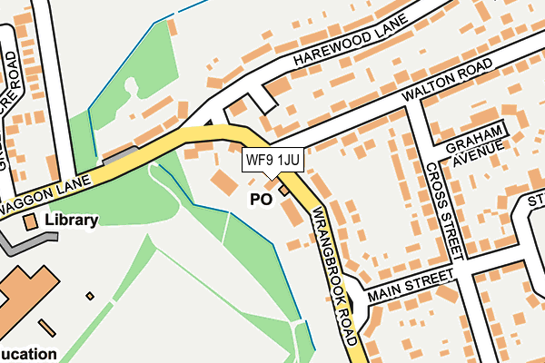 WF9 1JU map - OS OpenMap – Local (Ordnance Survey)