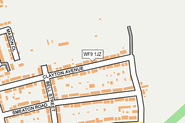 WF9 1JZ map - OS OpenMap – Local (Ordnance Survey)