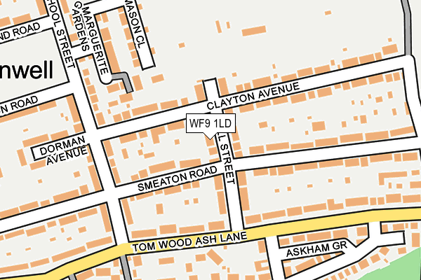 WF9 1LD map - OS OpenMap – Local (Ordnance Survey)