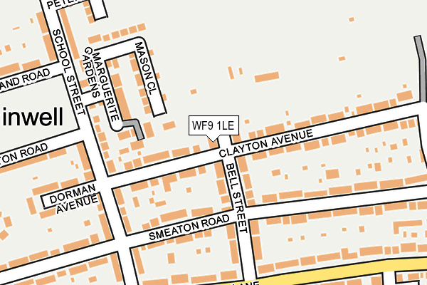 WF9 1LE map - OS OpenMap – Local (Ordnance Survey)