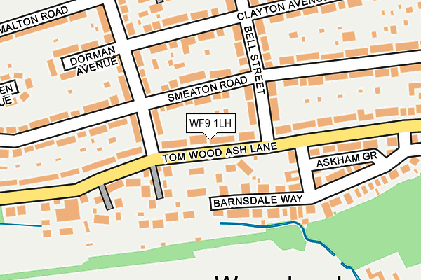 WF9 1LH map - OS OpenMap – Local (Ordnance Survey)
