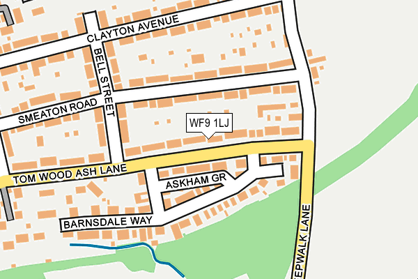 WF9 1LJ map - OS OpenMap – Local (Ordnance Survey)