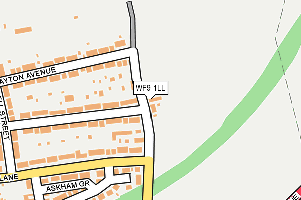 WF9 1LL map - OS OpenMap – Local (Ordnance Survey)